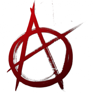 symbol of anarchy sign as small icon